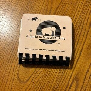 Vintage “A Guide to Pink Elephants” Drink Mixing Book